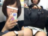 (電車対面）(顔出し)ショートカットのかわいい人妻OLさん…貞淑な感じなのに…ミニタイトスカートで攻めます!!