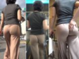 【高画質】ノーパン！？変態女のケツ肉乱舞は説明不能！