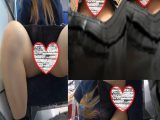 【超ド級のギャルJK】派手なネイルと正面ぱんちら＆逆さ