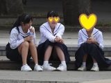 制服姿の女のコを撮影しました！！１４６