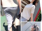 【芸能人シリーズ！木村多江似】木村多江似の美人OLスレンダー美尻を公開！モチもち肉尻がエロい！【445】