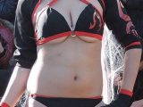コスプレ2018冬大勢に囲まれハミ乳ハミ尻に勃起！【動画】イベント編 4101