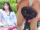 【４K動画】自転車サドル盗撮