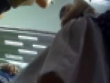眼鏡女子　逆さ撮り