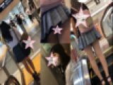 私服JKのPと青チェックぱんちら未遂の映像