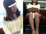 (電車対面）(顔出し)お召になっているお洋服も…可愛さS級のお顔も…清楚な感じ満載の女子大生さんを観察してみました!!