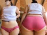 【ワンコイン人妻パンチラ】マンションの一室で行われるヨガスクールを終えて出てきた汗びっしょりおばさん