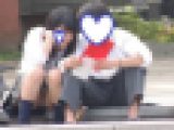 制服姿の可愛いコを発見！！（ＦＨＤ）大変です！！パンツが見えてますよ１６