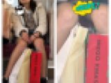 パンチラあり　JK風私服S級美女の対面エロ過ぎるミニスカ生脚107