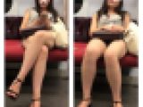 長編シリーズ313 露出がすごい美人女子大生の対面エロ過ぎる生足美脚