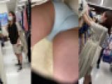 お姉さんの逆さパンチラ動画　２４０