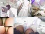 【2本セット】電車内パンチラ　女子大生・ＯＬ　フロントから見上げ撮りした結果・・30%OFF