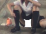 J○ 股開きパンモロ 接写撮影