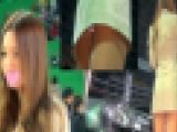 【下から撮られるの知らなかった？上戸彩似の美人】キャンギャルパンチラ56