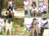 お座りお姉さん発見！！（ＦＨＤ）大変です！！パンツが見えてますよ１２７