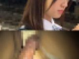 【電射男001】普通じゃ知り合えない上玉女子●生の生太ももにぶっかけ痴漢