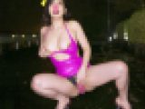 【M男悶絶】男漁りが止まらないF乳痴女妻37歳/公衆便所に固定3P乱交/男に目隠し生ハメ・悶絶手コキ責め【個撮】