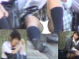J○ 3人組 パンチラ 接写撮影　