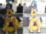 お座りお姉さん発見！！（ＦＨＤ）大変です！！パンツが見えてますよ１８５