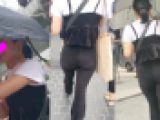 【4K街撮り】美女降臨！！ピタパンムチムチお尻の超絶キュートな女の子