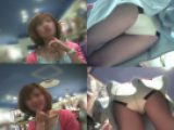 【再販】ショップ店員さんのパンチラ12 ギャル店員さん2日目 白パンツ