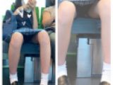 見せパンあり　股を開くS級可愛い子の対面エロ過ぎる生足美脚148