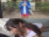 【屋外ベランダでフェラ?】【露出フェラ】ＳＮＳでGET素人スポーツ美少女?可愛いスポーツ娘のがんばりフェラ露出♪最後は口まんこザ