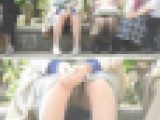（ＦＨＤ）大変です！！お友達との会話に夢中になり、パンツが見えてますよ１９９