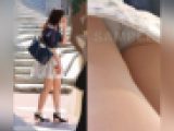 【1/31まで顔出し】ムッチリ清楚お嬢様のスト越し水色パンティ