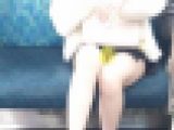 電車対面ミニスカ　赤P