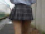 超ミニスカJK　追跡　痴漢４