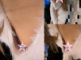 乳首ちら　ぎゃるの胸を凝視