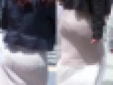 美＊パンティーライン通信＊セクシーマキシワンピに浮き出る濃密Pライン