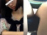 (電車対面）(顔出し）音大に通う清楚な感じのメガネっこ女子大生さんの…無防備にひらくパンストあんよの間にカメを突っ込んでみました