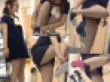 《顔有》衝撃的大開脚でロリP丸見え!私服○Cの無防備過ぎるお宝パンチラ動画901