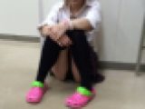 【超ミニ校内風景】制服パンチラ