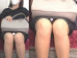 [4K動画][マスク顔出し]相当な美人です、光が差し込むと見えます[ドアップあり]電車からの風景～