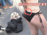 【HD】コスイベ★ドサクサ囲みローアングル15「未成熟ボディ少女の頑張りビキニ」