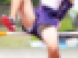 【オリジナル撮影183枚】力強い背面跳びではみパン！他にもいろいろ見えています！ JC風 走り高跳び写真集 12