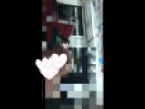 最終電車で露出する変態が隣に着席した