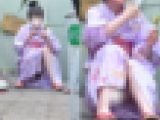 バレちゃった・・・パンティ見せてくれる浴衣娘　ニッコニコで草　通常カメラ版