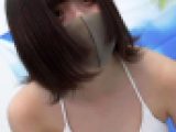 1年B組さやちゃん！水着で体操したらついポロリ！最後はまさかのフルオープンオパーイ！【4K】
