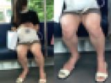 夏らしく美味しそうな生脚を見せてくれたミニスカ美女