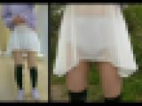 もうすぐJC?【透けﾊﾟﾝﾁﾗ盗撮】透け透けミニスカ越しの炉利JSパンツ盗撮(愛液染みてきます)