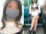 盗影を警戒して睨んできた長身モデル女子大生（前編）