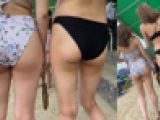 【4Ｋ60P生尻】ゼロ距離生尻！！生々しい尻肉がぷるぷる♪ハミ尻素人ビキニギャル2021　その１☆☆☆