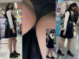 JK風の逆さパンチラ動画　０１５