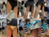 ４人のお姉さんの逆さパンチラ動画　０１８