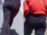 街撮り巨尻通信7＊揺れる尻肉！浮き出るライン！黒パン女子のエロ過ぎ街歩き
