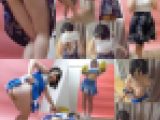 素人パンチラ in 自宅で個人撮影会 vol.119 チアコスチューム☆10代地下アイドルかなちゃん「触り方がスゴい…え、そこの